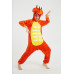 Onesie Kigurumi Orange Dinosaurie