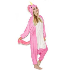 Onesie Kigurumi Rosa Enhörning