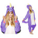 Onesie Kigurumi Lila Enhörning