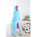 Onesie Kigurumi Turkos Enhörning